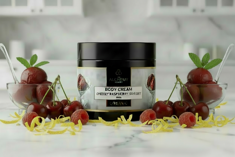 Cherry Raspberry Sorbet Organic Body Cream – The Alchemy Remedy